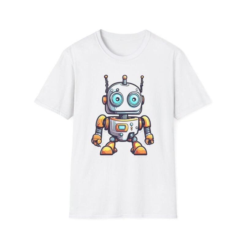 CUTE ROBOT 2 - Future-Friendly Robot Unisex Softstyle T-Shirt - Adorable Design for Tech Lovers $16.97