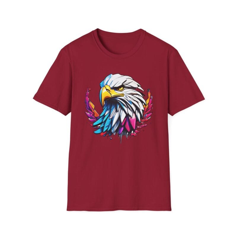 Eagle 3- Graphic Unisex Softstyle T-Shirt - 'Fly High, Dream Big' $16.97
