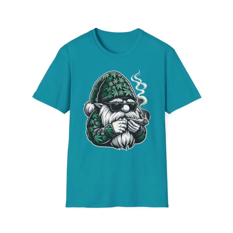 MARIJUAN 4 - Funny Nature-Inspired Santa T-Shirt - "Rooted in Peace, Grown with Love" $16.97
