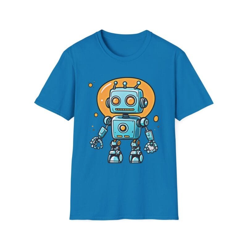 Cute Robot 4 - Graphic Unisex T-Shirt - 'Robotics with a Heart' $16.97