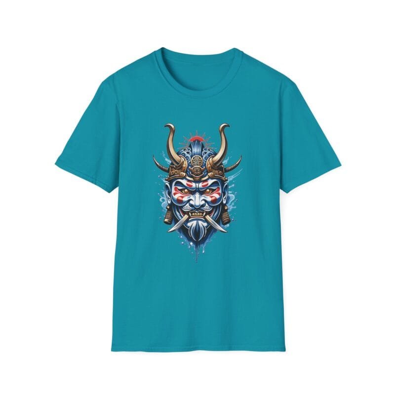 JAPANESE MASK 4 - Samurai Spirit Unisex Softstyle T-Shirt with Eye Design $16.97