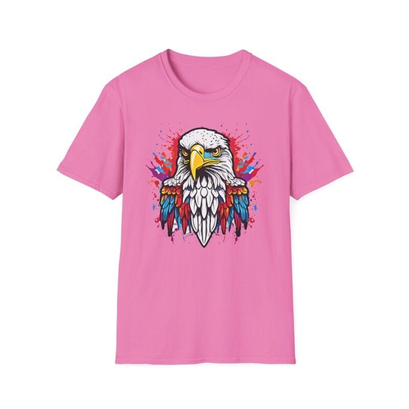 Eagle 5 - Spirit Unisex Softstyle T-Shirt - "Wings of Freedom, Heart of Strength" $16.97