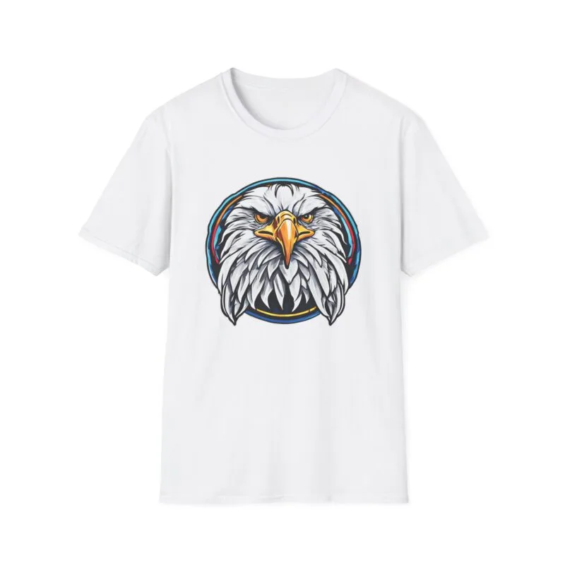 Eagle 1 - Graphic Unisex Softstyle T-Shirt - Inspirational Quote on Back $16.97