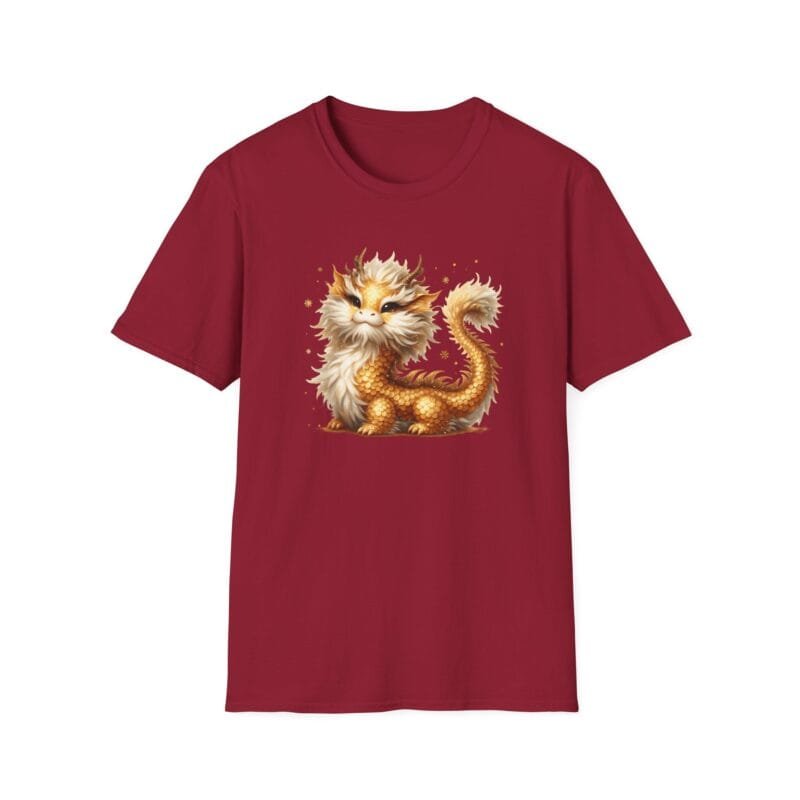 Cute Dragon - Inspirational Cat & Bull Graphic Unisex T-Shirt - Softstyle Tee $16.92