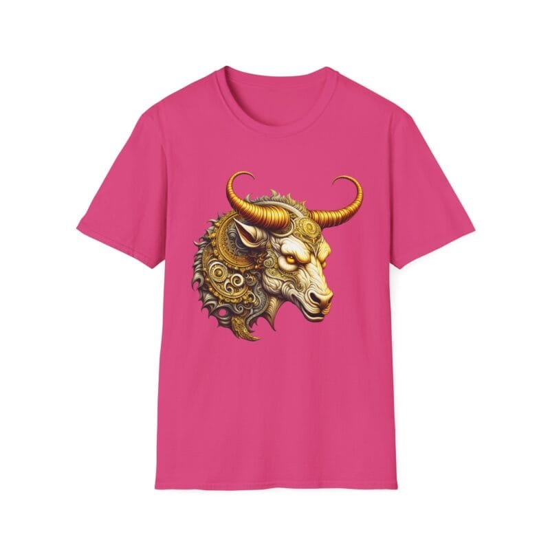 Golden Toro - Bold Bull Graphic Unisex Softstyle T-Shirt - Motivational Quote Tee $16.92