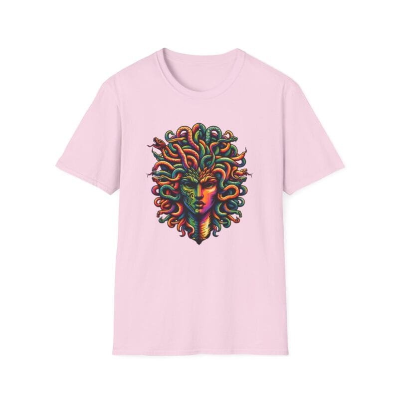 Vibrant Medusa 2 - Graphic Unisex T-Shirt - Cool Casual Wear $16.92