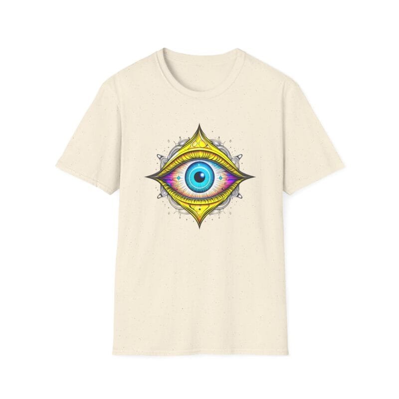 Mystical Eye 1 - Unisex Softstyle T-Shirt - Trendy Graphic Tee for Spiritual Seekers $10.77