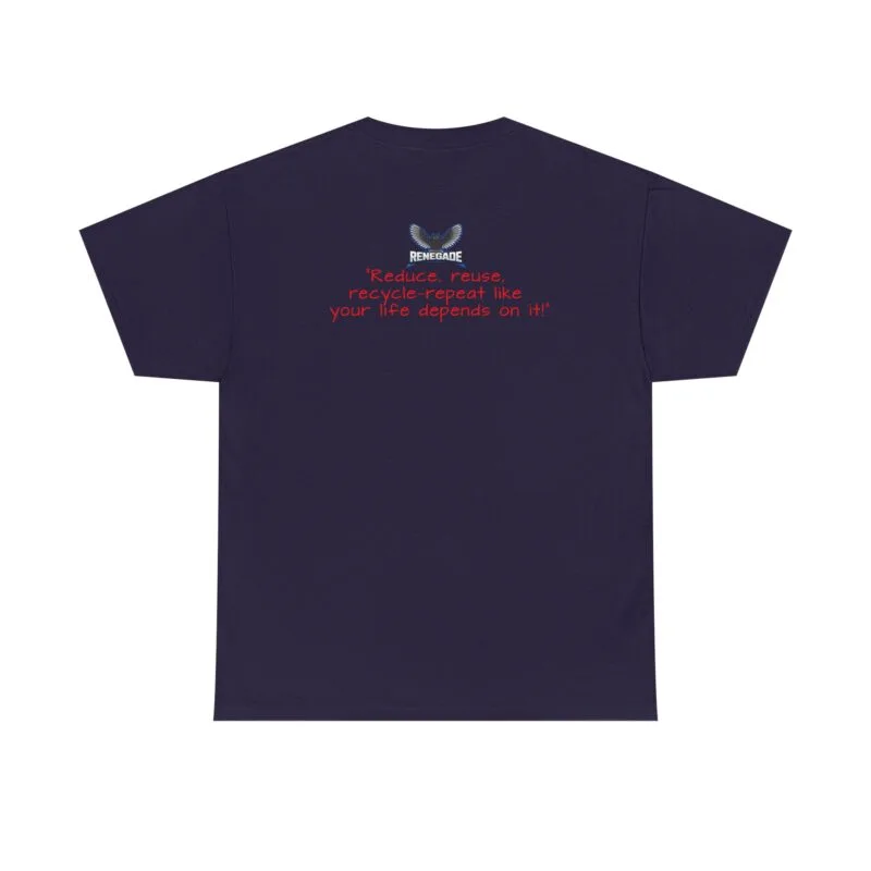 Eco Before Ego - Unisex Heavy Cotton Tee - Sustainable Fashion T-Shirt $15.96 Color: Blackberry