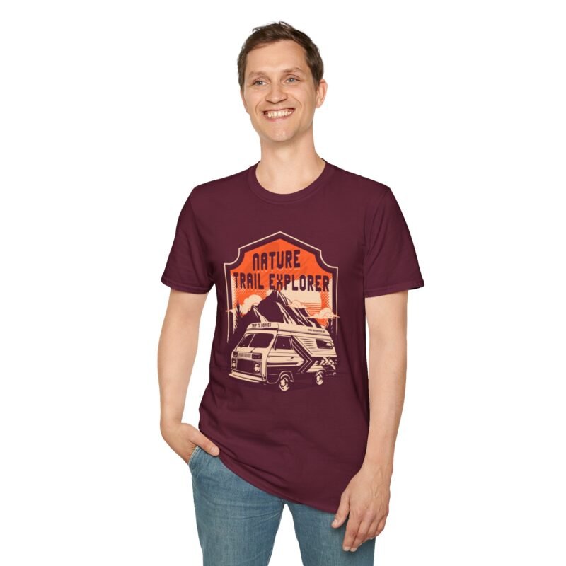 Nature Trail Explorer Unisex Softstyle T-Shirt - Adventure & Wanderlust Apparel $17.88