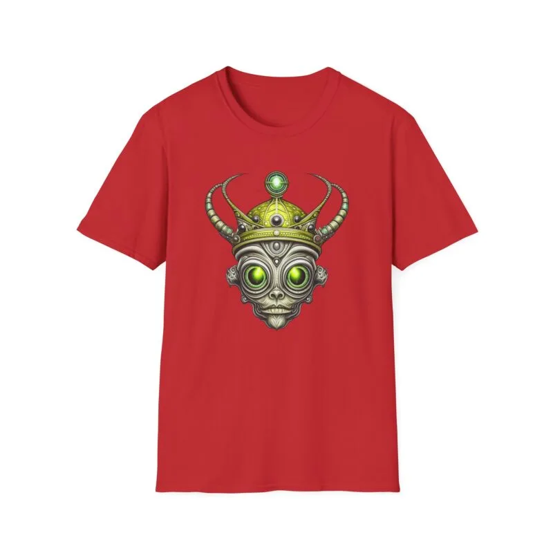 Alien King - Bold Alien Crown Unisex T-Shirt - Be Daringly Bold Design $17.88