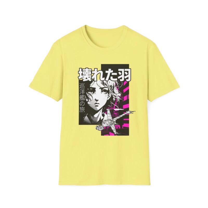 Anime Broken Wings - Anime-Inspired Unisex Softstyle T-Shirt, Graphic Tee, Casual Wear, Gift for Fans, Birthday Gift, Graphic T-Shirt $17.88