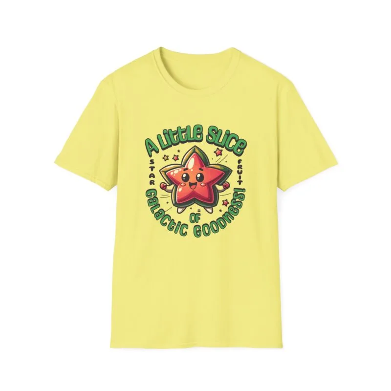 A Little Slice of Galactic Goodness - Galactic Goodness Unisex Softstyle T-Shirt | Cute Star Graphic Tee, Fun Casual Wear, Birthday Gift, Everyday Comfort $17.86