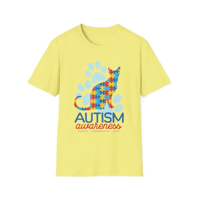 Autism - Awareness Unisex T-Shirt - Accept Understand Love $17.88
