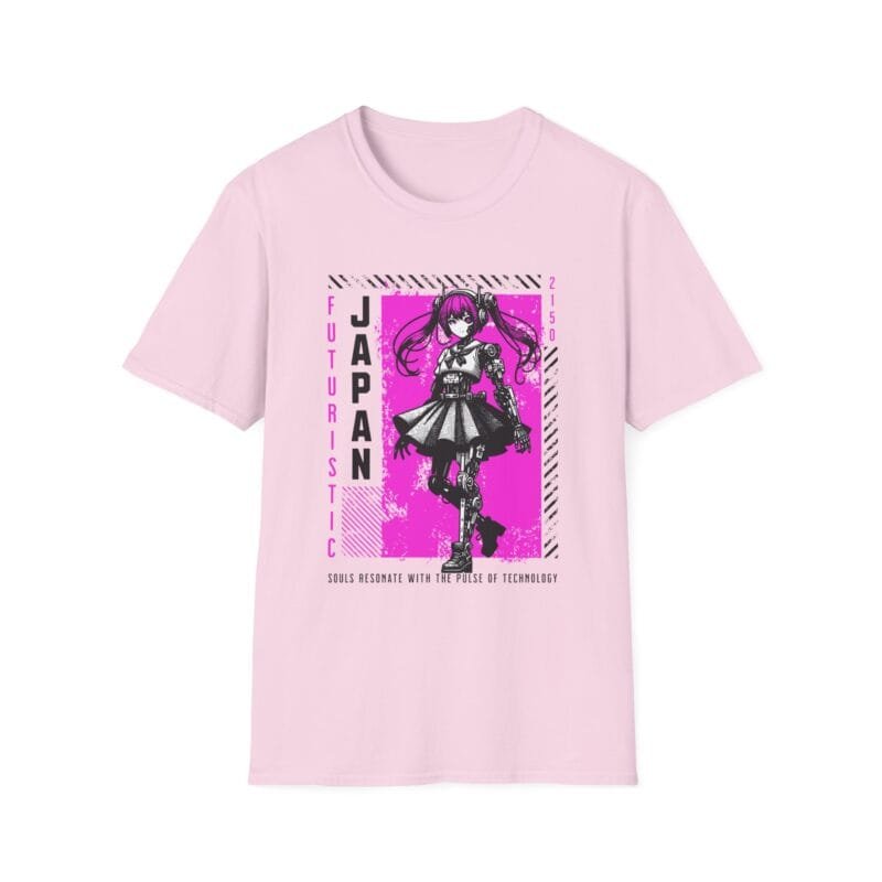Anime Girl Future - Futuristic Japan Graphic T-Shirt - Treasure Every Encounter Quote $17.88