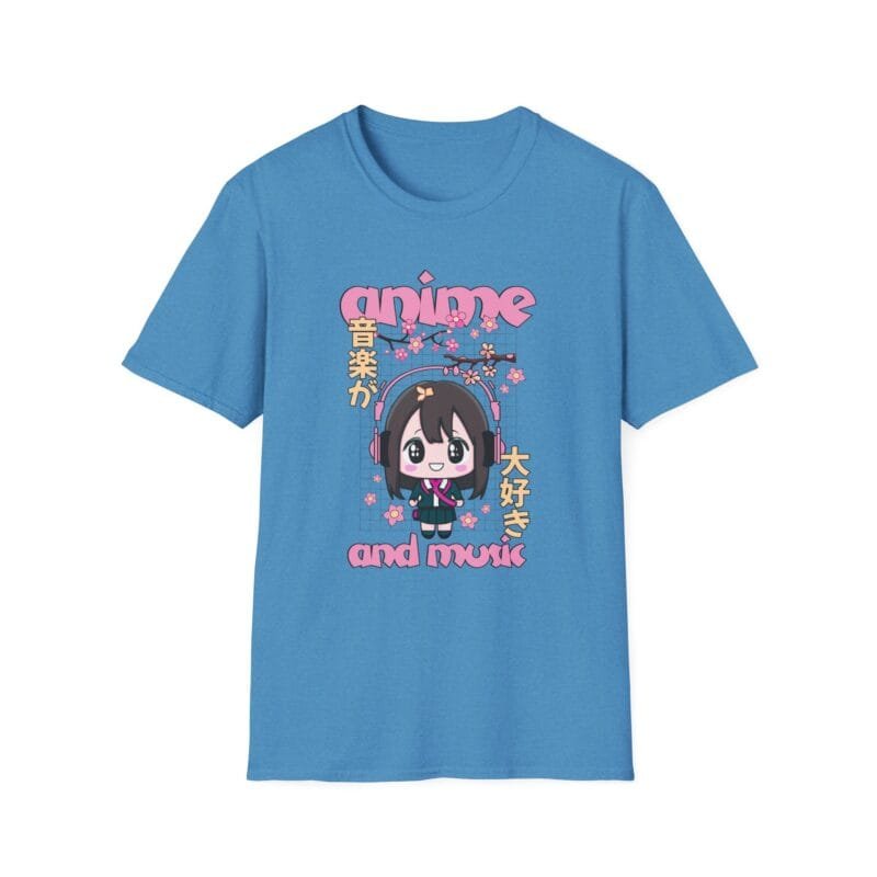 Anime and Music - Unisex Softstyle T-Shirt - Perfect for Fans and Casual Wear $17.88