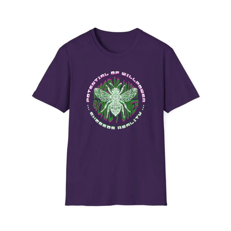 Buzzing With Bionic Power - Empowerment Graphic T-Shirt - "Fearless Actions, Bold Results" $17.88