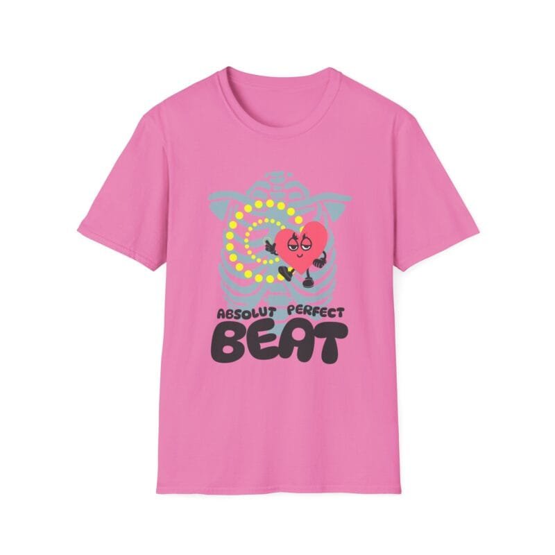 Absolute Perfect Beat - Heartbeat Graphic T-Shirt, Perfect Gift for Music Lovers, Casual Wear, Unisex Tee, Fun Heartbeat Design, Birthday Party Apparel $17.86