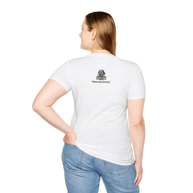 Colorful Retro Keyboard - Unisex Softstyle T-Shirt - Vibrant Jump Design, Everyday Wear, Pride Celebrations, Inspirational Apparel, Casual Gift $17.88