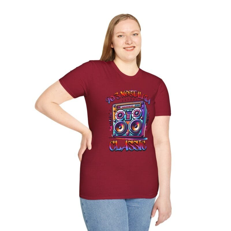 90's Nostalgia Speaker - Retro 90s Music T-Shirt, Vintage Graphic Tee, Unisex Softstyle, Perfect for Music Lovers, Festival Wear, Party Shirt, Gift Idea $17.88