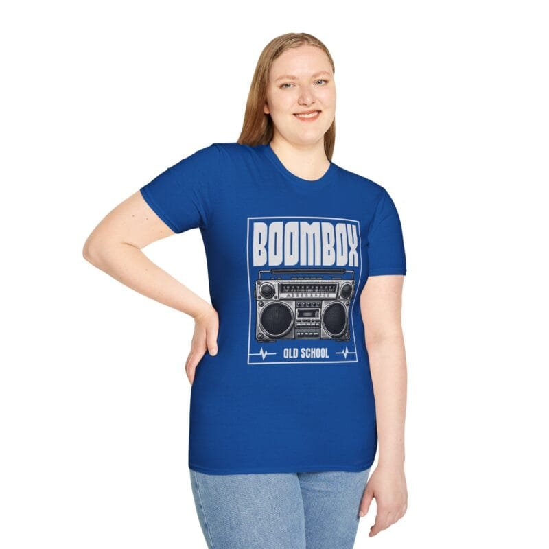 Boombox 2 - T-Shirt, Old School Music Tee, Unisex Graphic Shirt, Gift for Music Lovers, Party Apparel, Casual Wear $17.88