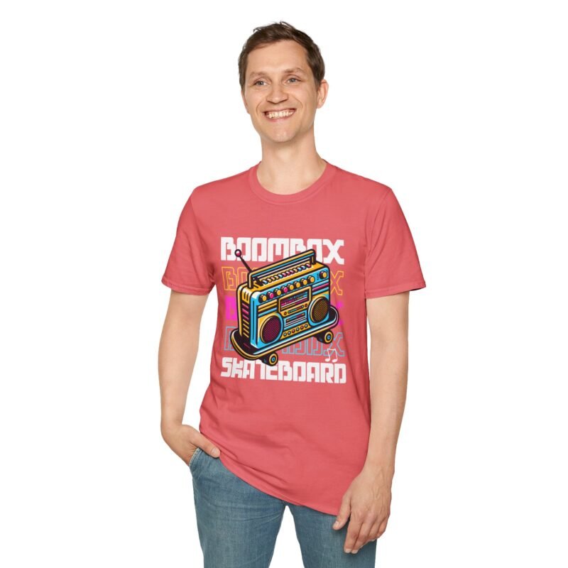 Boombox 3 - Unisex T-Shirt | Vintage Music Tee, Skateboarding Shirt, Urban Style Garment, Gift for Music Lovers, Music Festival Outfit $17.88