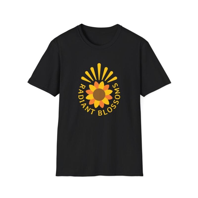 Radiant Blossoms - Unisex Softstyle T-Shirt | Floral Graphic Tee, Nature Lover Shirt, Gift for Her, Summer Vibes, Eco-Friendly Fashion $17.88
