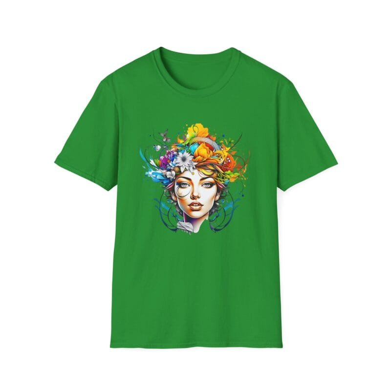 Nature lady - Colorful Floral Vibe Unisex T-Shirt - "Your Choices Matter" $17.88
