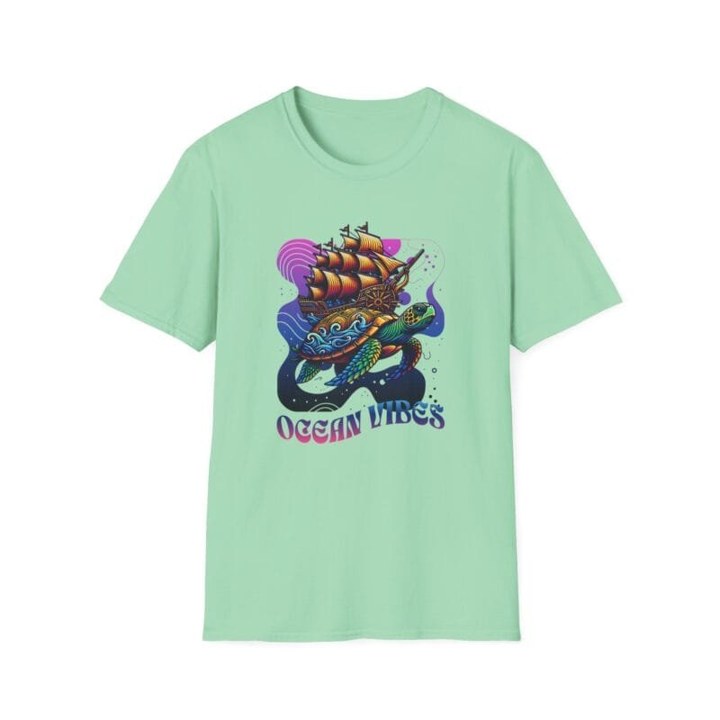 Ocean Vibes = Eco-Friendly Unisex T-Shirt | Fish Don't Need Plastic $17.88