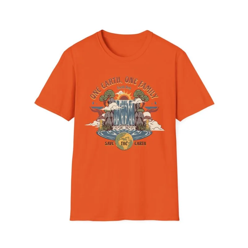 One Earth, One Family Day Save The Earth - Eco-Friendly Earth Day T-Shirt - One Earth, One Family $17.88