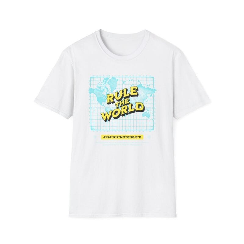 Rule the World - Unisex Softstyle T-Shirt - "Rule the World" Graphic Tee for Change Makers $17.88