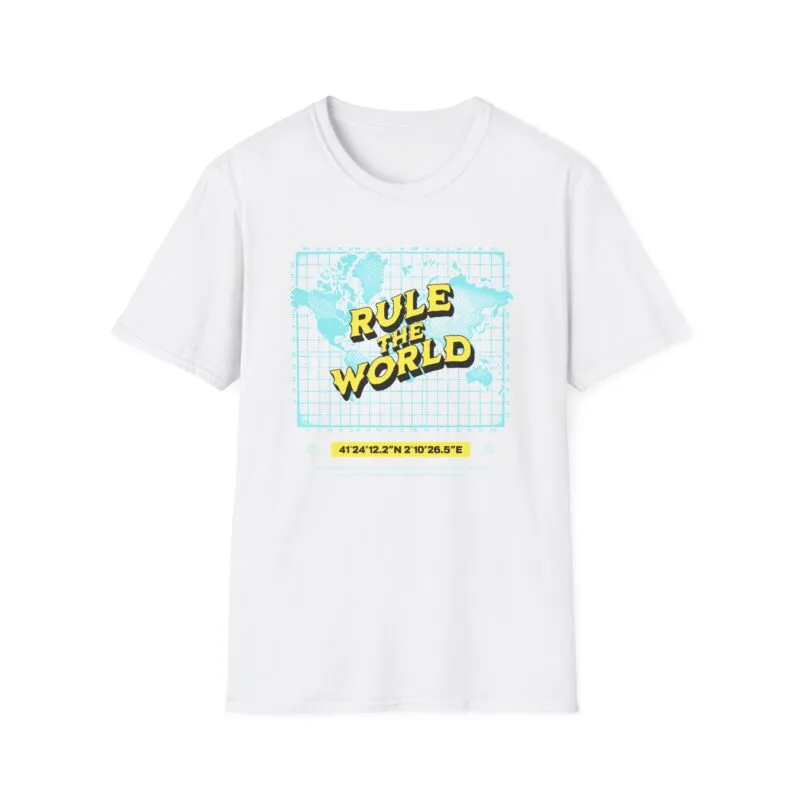 Rule the World - Unisex Softstyle T-Shirt - "Rule the World" Graphic Tee for Change Makers $17.88