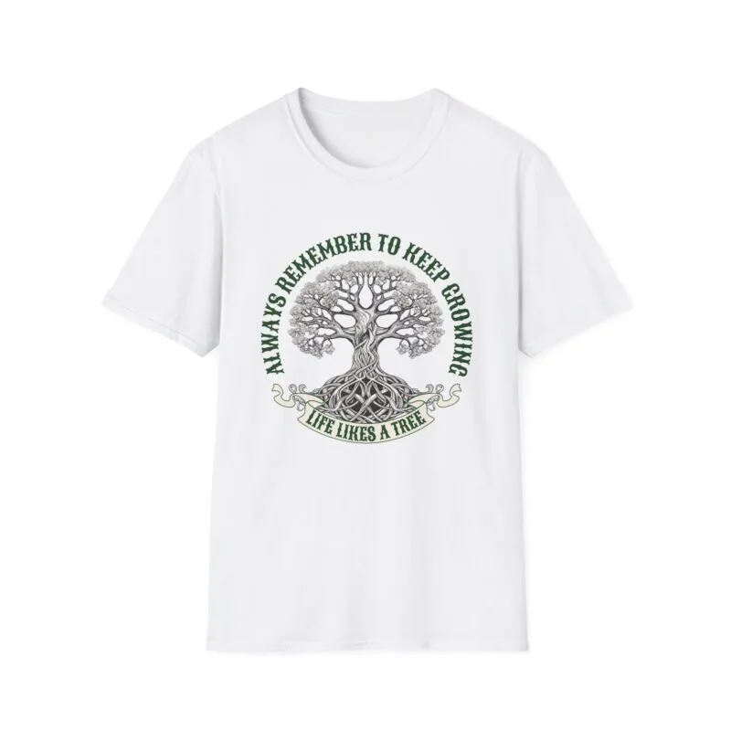 Kept Growing - Eco-Friendly Unisex T-Shirt - "Always Remember to Keep Growing" & "Good Planets Are Hard to Find" Design $17.88