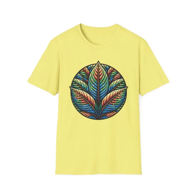 Live Leave 3 - Unisex Softstyle T-Shirt with Motivational Leaf Design – "Small Acts Make a Big Impact" – Perfect for Nature Lovers $17.88
