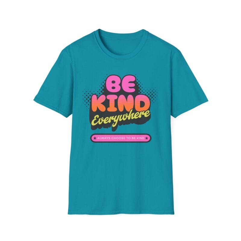 Be Kind - Unisex Softstyle T-Shirt with Encouraging Messages - Positive Vibes, Kindness Apparel, Gift for Friends, Motivational Wear, Everyday Comfort $17.86