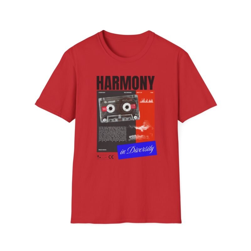 Harmony (Cassette) - Vintage Harmony T-Shirt, Retro Graphic Tee, Gift for Music Lovers, Casual Wear, Comfortable Summer Shirt, Unisex Tee with Quote $17.88