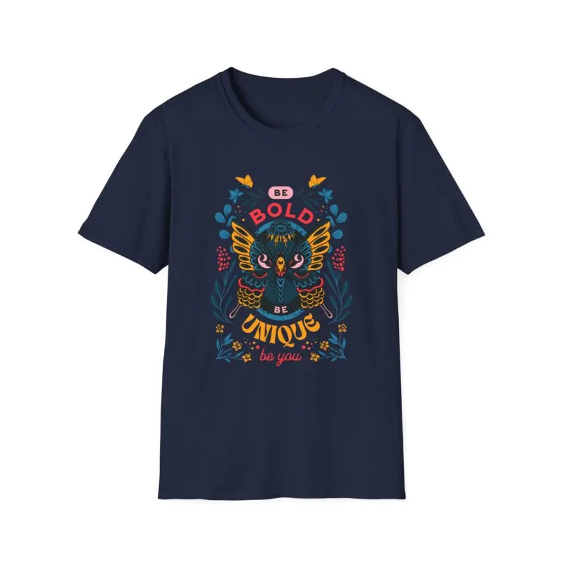 BE Bold 1 - & Unique Owl T-Shirt - Inspiring Quote Tee, Gifts for Animal Lovers, Motivational Top, Casual Wear, Unisex Graphic Tee $17.86