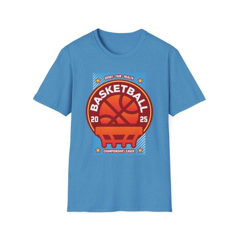 Basketball - Graphic Tee, Sporty Unisex T-Shirt, Retro Style Casual Wear, Gift for Basketball Fans, Streetwear Apparel $17.86
