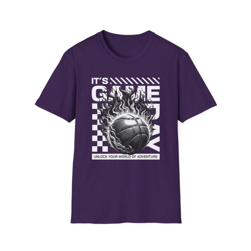 Basketball Its Game Day - Adventure Ready Graphic Tee, Cool Unisex T-Shirt, Casual Wear, Gift for Gamers, Unique Daily Style, Sports Apparel $17.86