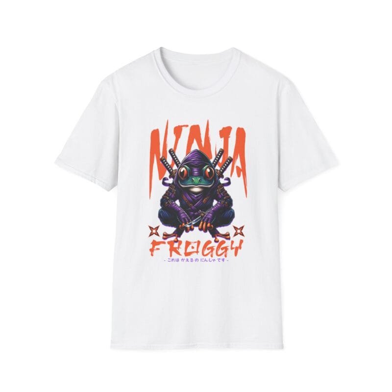 Ninja Frog - Unisex Softstyle T-Shirt - Speak with an Open Heart Design $17.88
