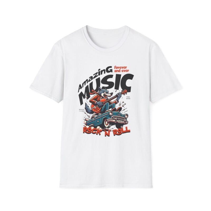 Amazing Music - Vintage Rock N Roll Music T-Shirt, Retro Music Tee, Perfect Gift for Audiophiles, Concert Outfits, Music Lover Apparel $17.86