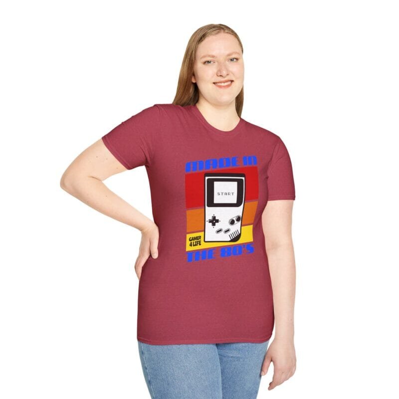 Made in The 80's - 80's Retro Game T-Shirt, Vintage Gamer Tee, Made in the 80's Shirt, Unisex Softstyle Tee, Nostalgic Gaming Apparel $17.88