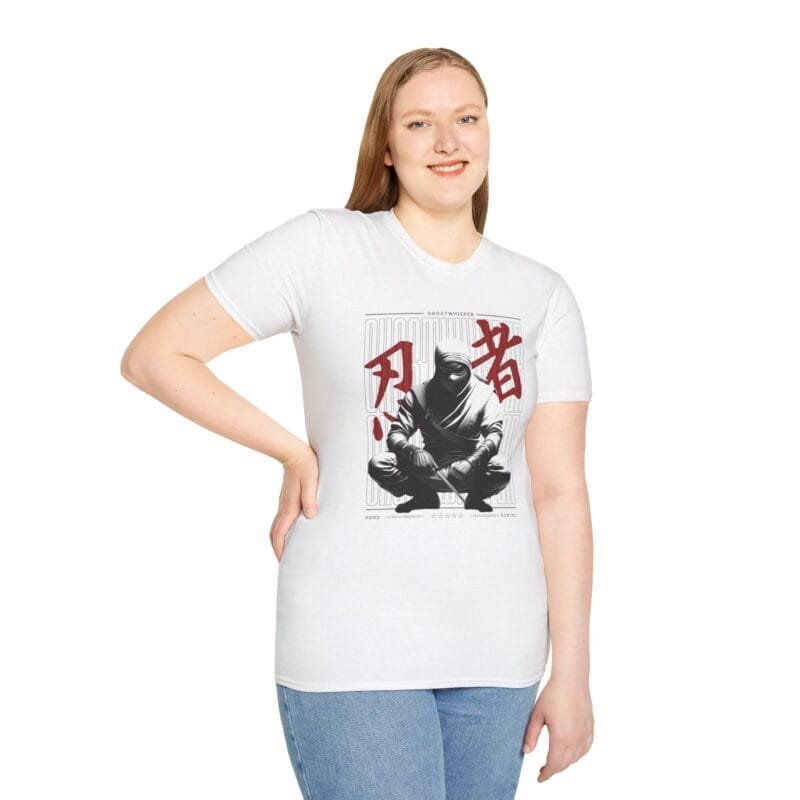 Ghostwhisper - Ninja Meditation T-Shirt | Calm Vibe, Gift for Martial Arts Enthusiasts, Festival or Casual Wear, Softstyle Tee $17.88