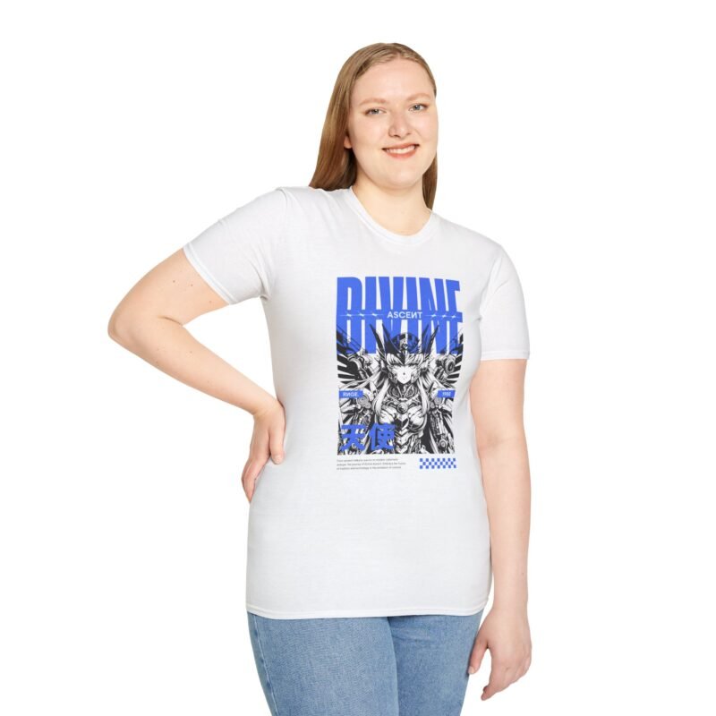 Divine Ascent - Unisex Softstyle T-Shirt - "Divine Ascent" Graphic Tee with Inspirational Quote $17.88
