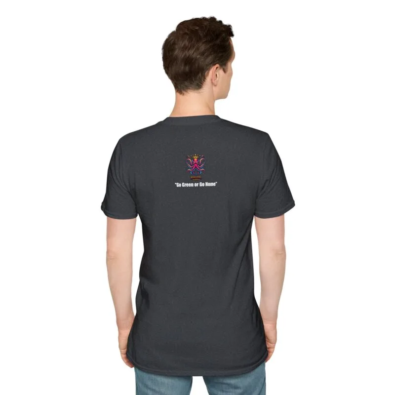 Nature's Heart - Eco-Friendly Heart Design Unisex Softstyle T-Shirt - 'Go Green or Go Home' $17.88
