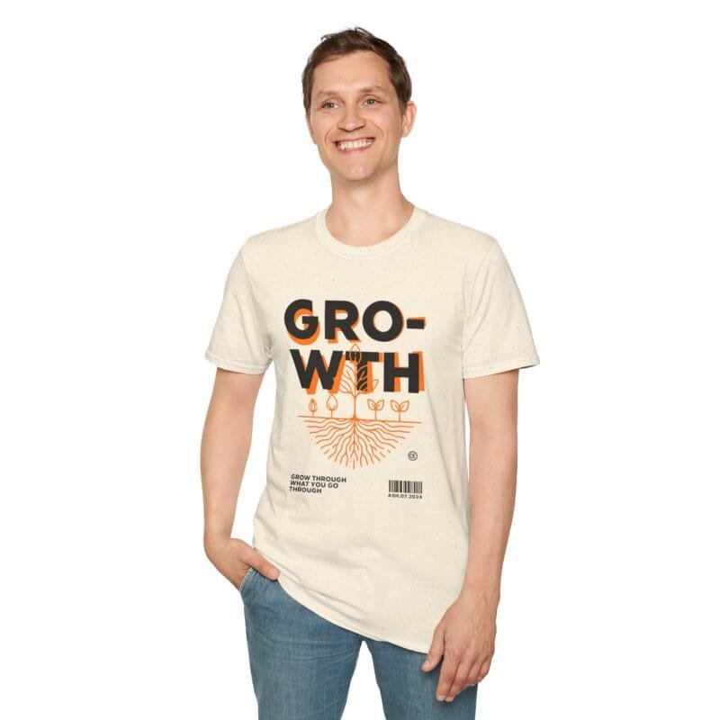 Growth - Unisex Softstyle T-Shirt - 'Growth' - Eco-Conscious Tee for Nature Lovers $17.88