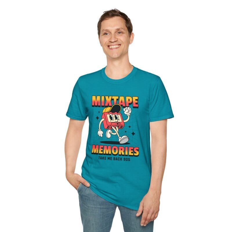 Mixtape Memories - Retro 80s T-Shirt, Mixtape Memories Tee, Unisex Vintage Shirt, Nostalgic Gift, Casual Wear for Music Lovers $17.88